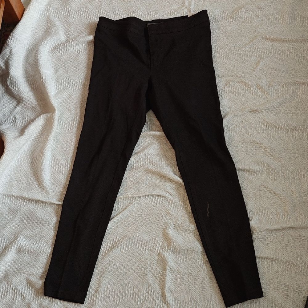 Vince Charcoal Textured Trousers